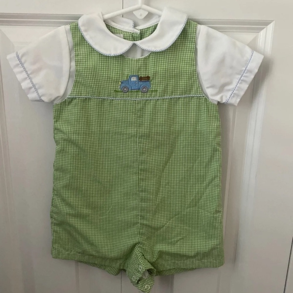 Petit Ami baby boy shortall